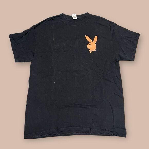 1 Of 1 Custom Playboi Carti T-Shirt Size Large Black Orange - Picture 1 of 5
